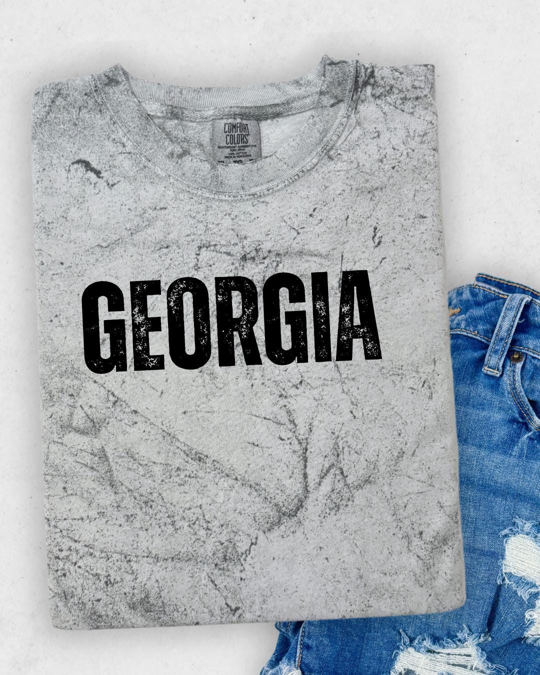 UGA Georgia Bulldogs Shirt | University of Georgia Tee | Collegiate Game Day T-Shirt | Red, Black or Smoke Football Shirt | Shortsleeves