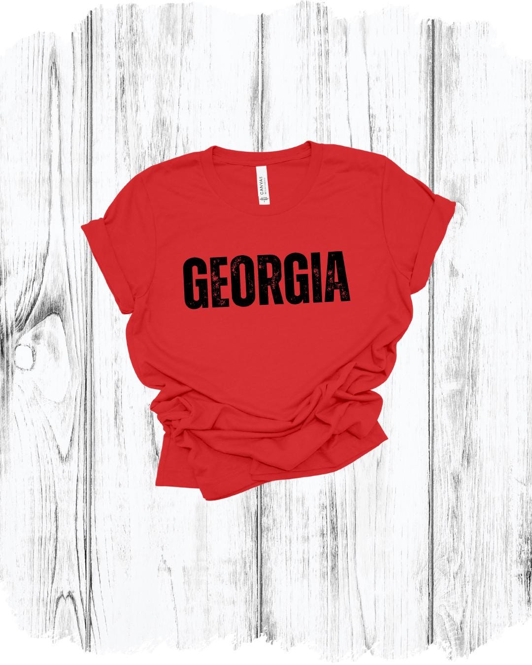 UGA Georgia Bulldogs Shirt | University of Georgia Tee | Collegiate Game Day T-Shirt | Red, Black or Smoke Football Shirt | Shortsleeves