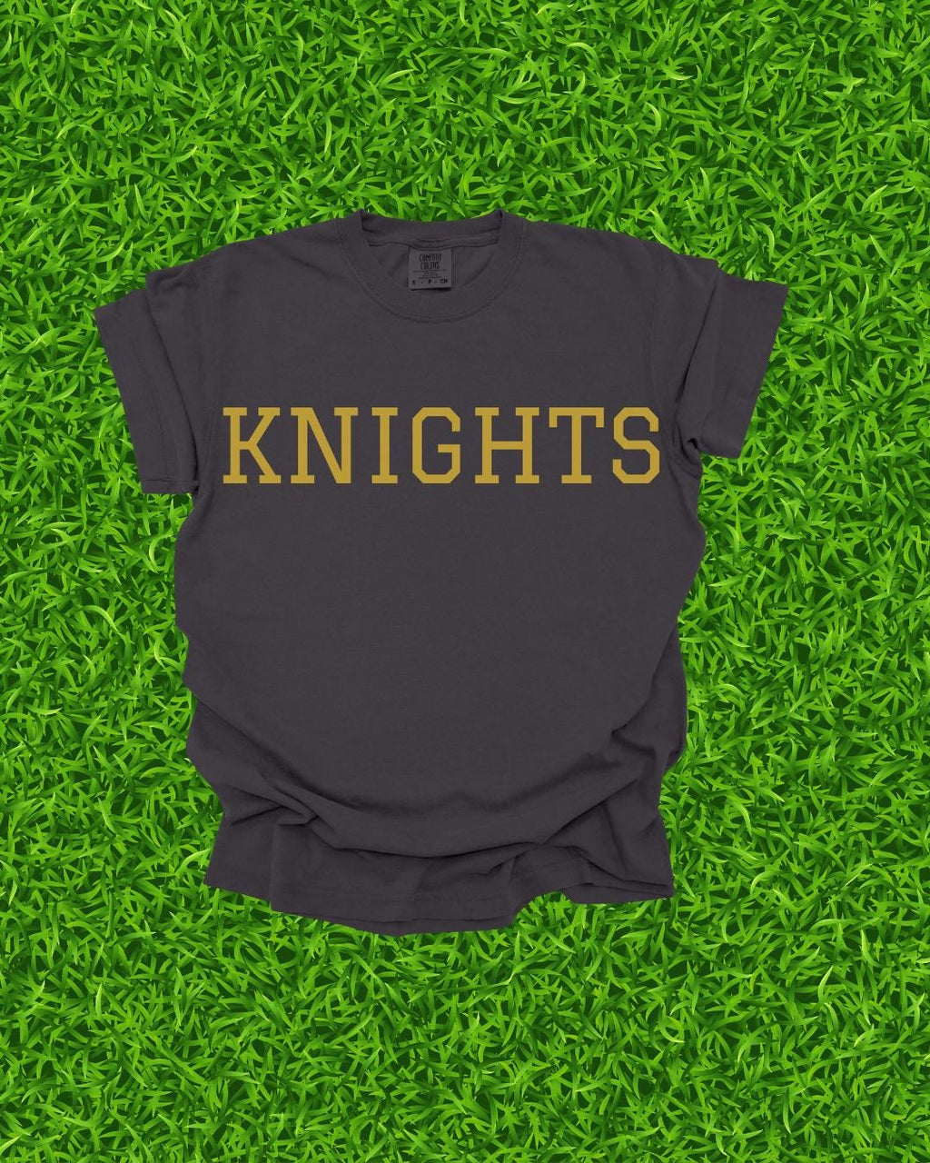Knights DTF Transfer | UCF Collegiate Heat Transfer | Game Day Shirt Design | Full Color Press Ready | Black,Gold , White Football Print