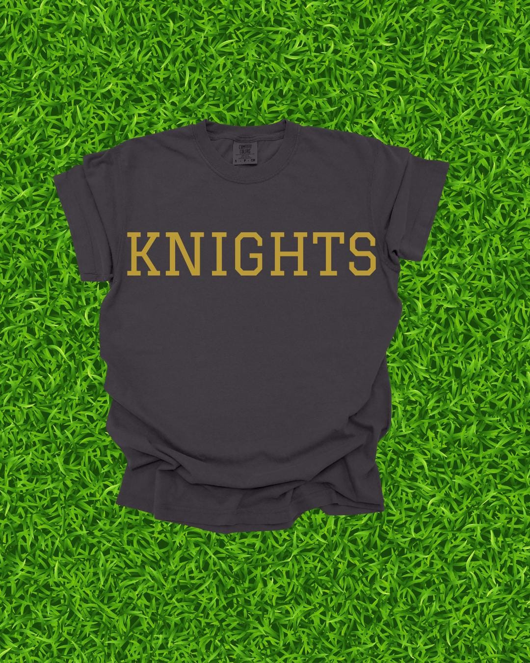 Knights DTF Transfer | UCF Collegiate Heat Transfer | Game Day Shirt Design | Full Color Press Ready | Black,Gold , White Football Print