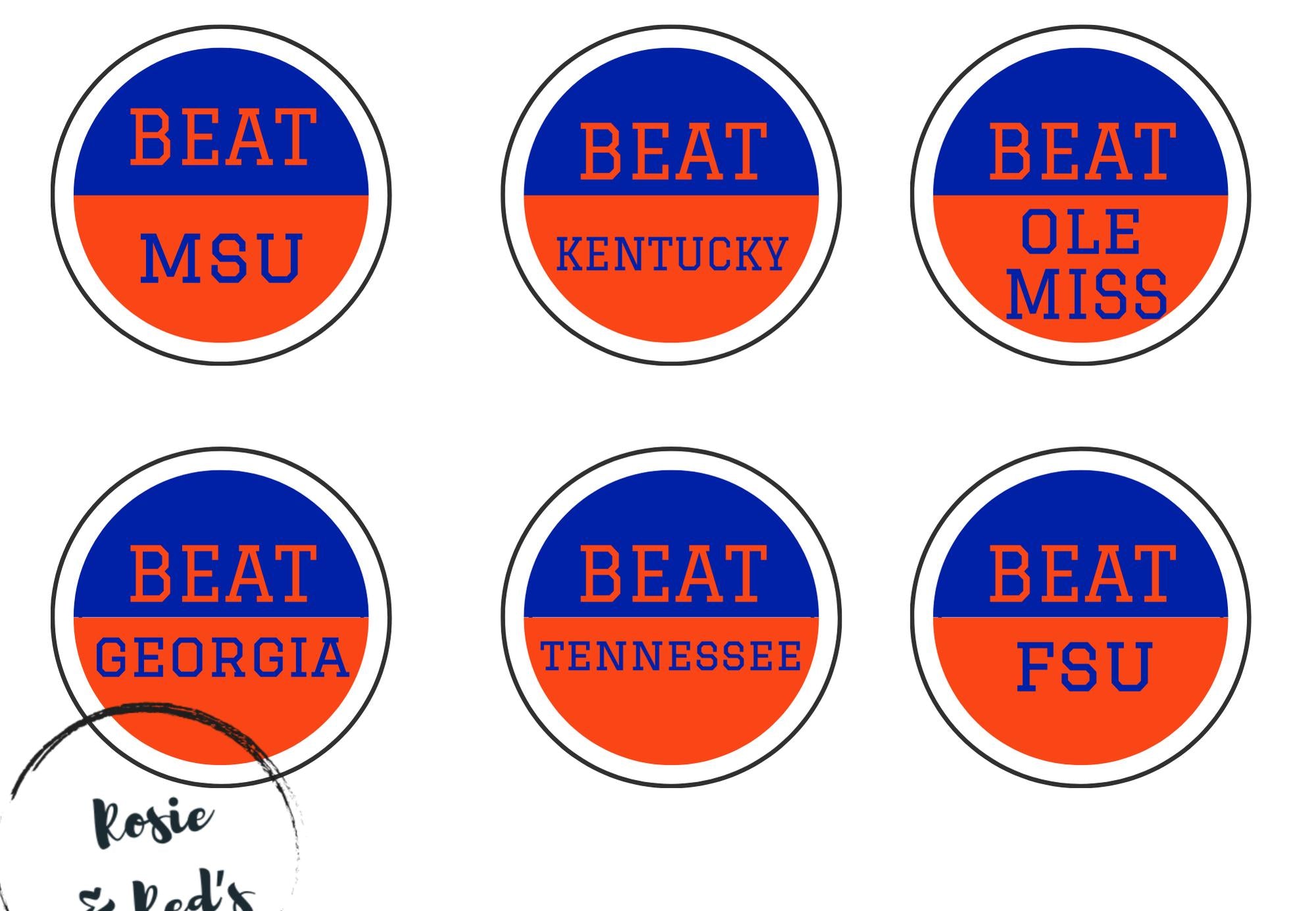 Gators Spirit Buttons | Game Day Accessories | 2025 Season