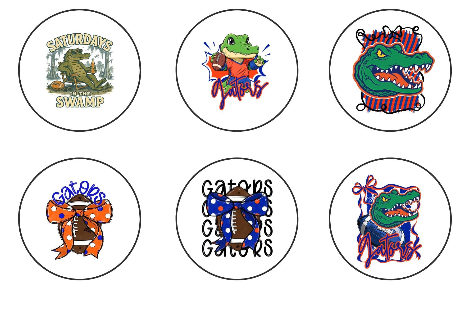 Gators Spirit Buttons | Game Day Accessories | Multi-Pack | Single Buttons