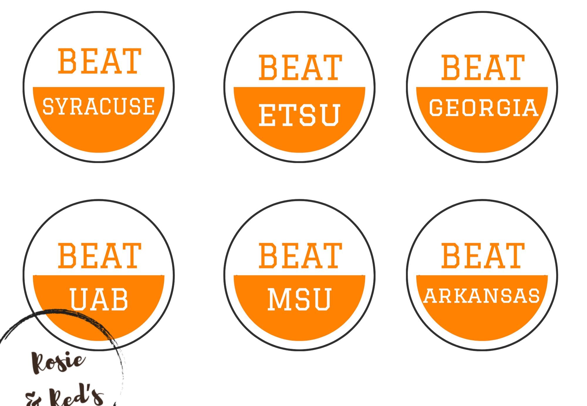 Tennessee Spirit Buttons | Game Day Accessories | 2025 Season | UT