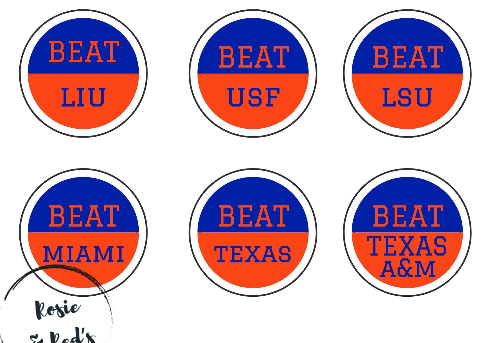 Gators Spirit Buttons | Game Day Accessories | 2025 Season